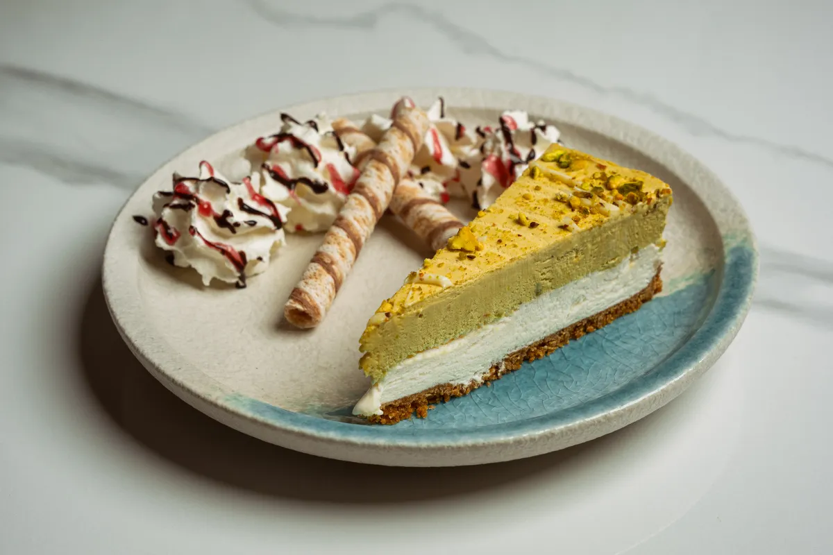 Cheesecake de pistache