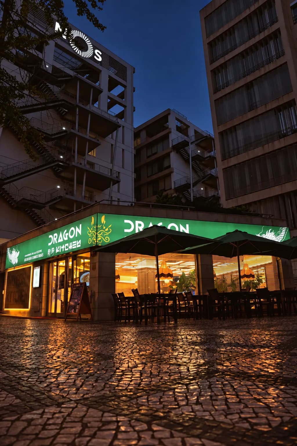 Dragon Kitchen Lisboa à noite